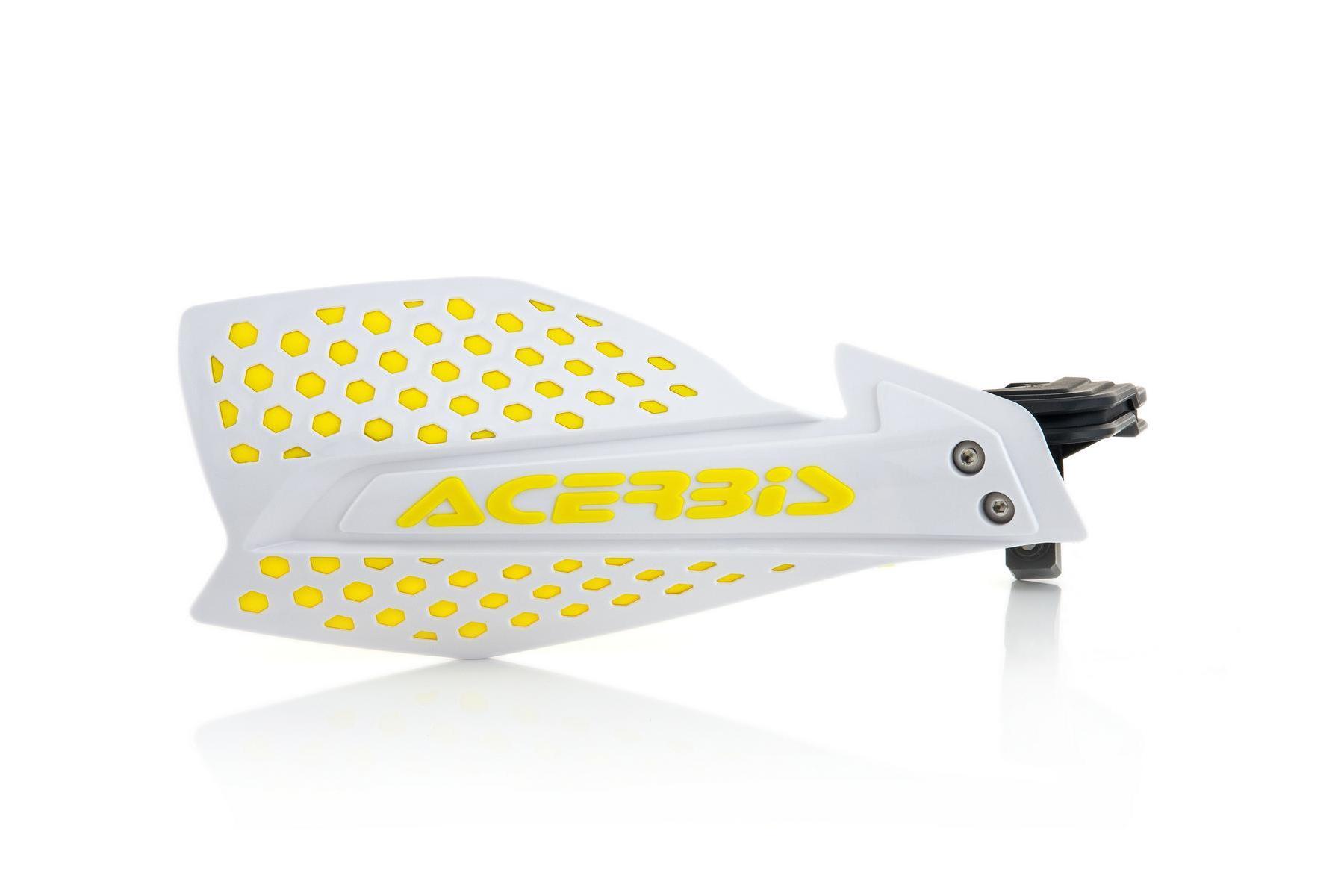 Acerbis-Handschalen-X-Ultimate-Neon-GelbWeiß-f Acerbis Handschalen X-Ultimate Weiß/Gelb, Inkl. Anbaukit – Bild 1