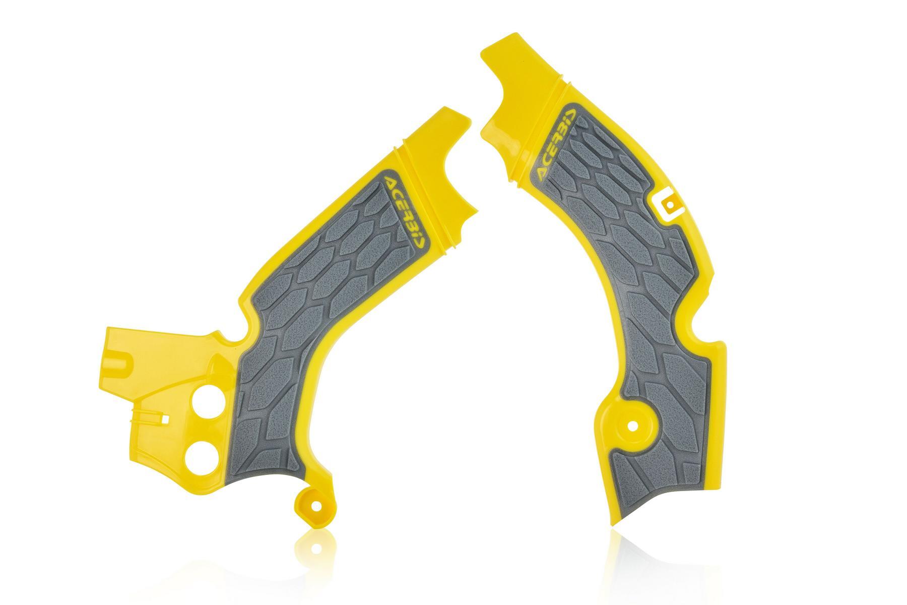 Acerbis Rahmenschutz X-Grip passend für Suzuki Gelb - Hell Grau – Bild 1