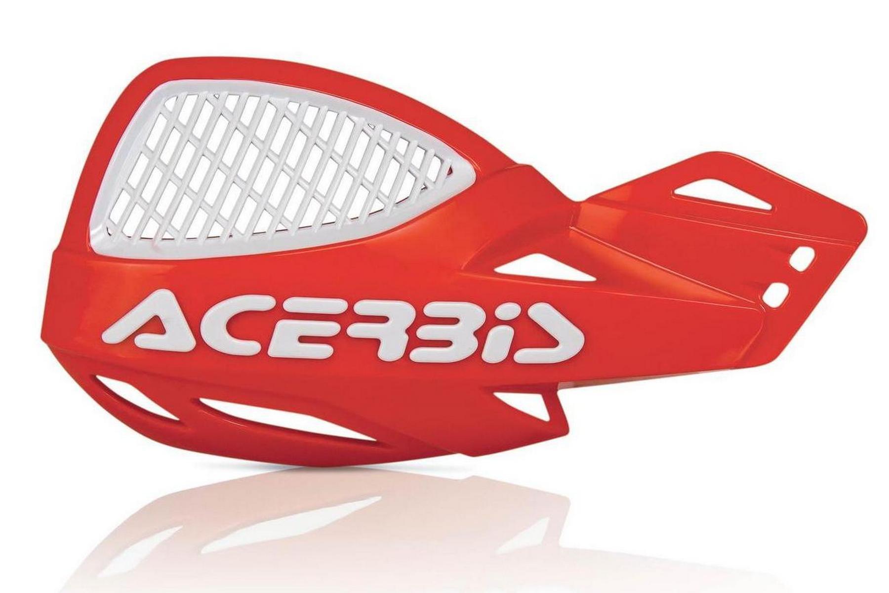 Acerbis-Handschalen-MX-Uniko-Vented-RotWeiß Acerbis Handschalen MX Uniko Vented Rot/Weiß, Inkl. Anbaukit – Bild 1