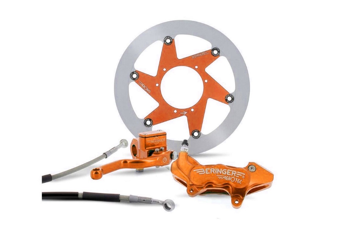 Beringer orange Beringer Supermoto Racing Kit 4-Kolben passend für KTM in Orange – Bild 1