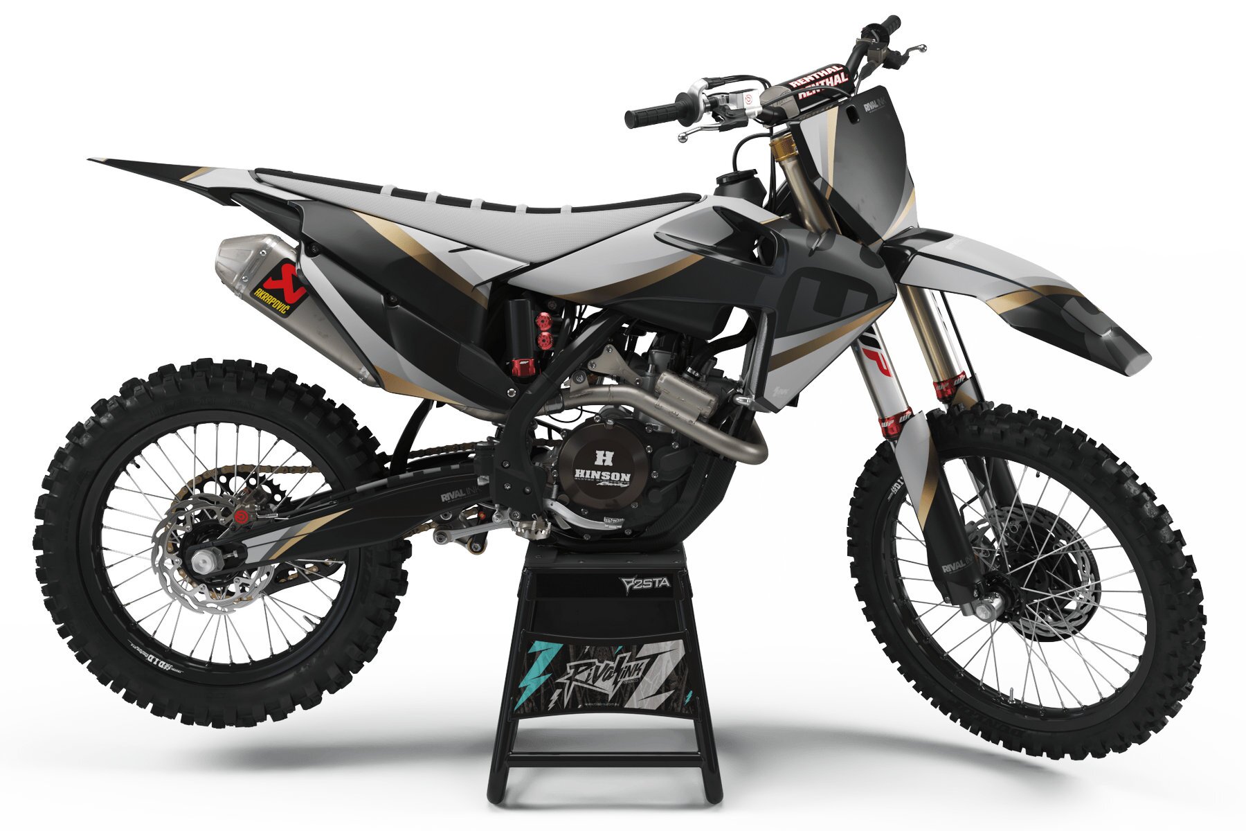 Dekor Factory Glitches Grey Limited Edition passend für Husaberg – Bild 1