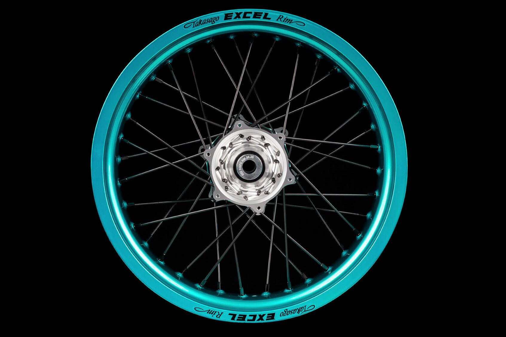 Supermoto-Radsatz-von-Haan-Wheels-Candy-Tuerkis-Silber-01 Supermoto Radsatz von Haan Wheels Candy Türkis – Bild 1