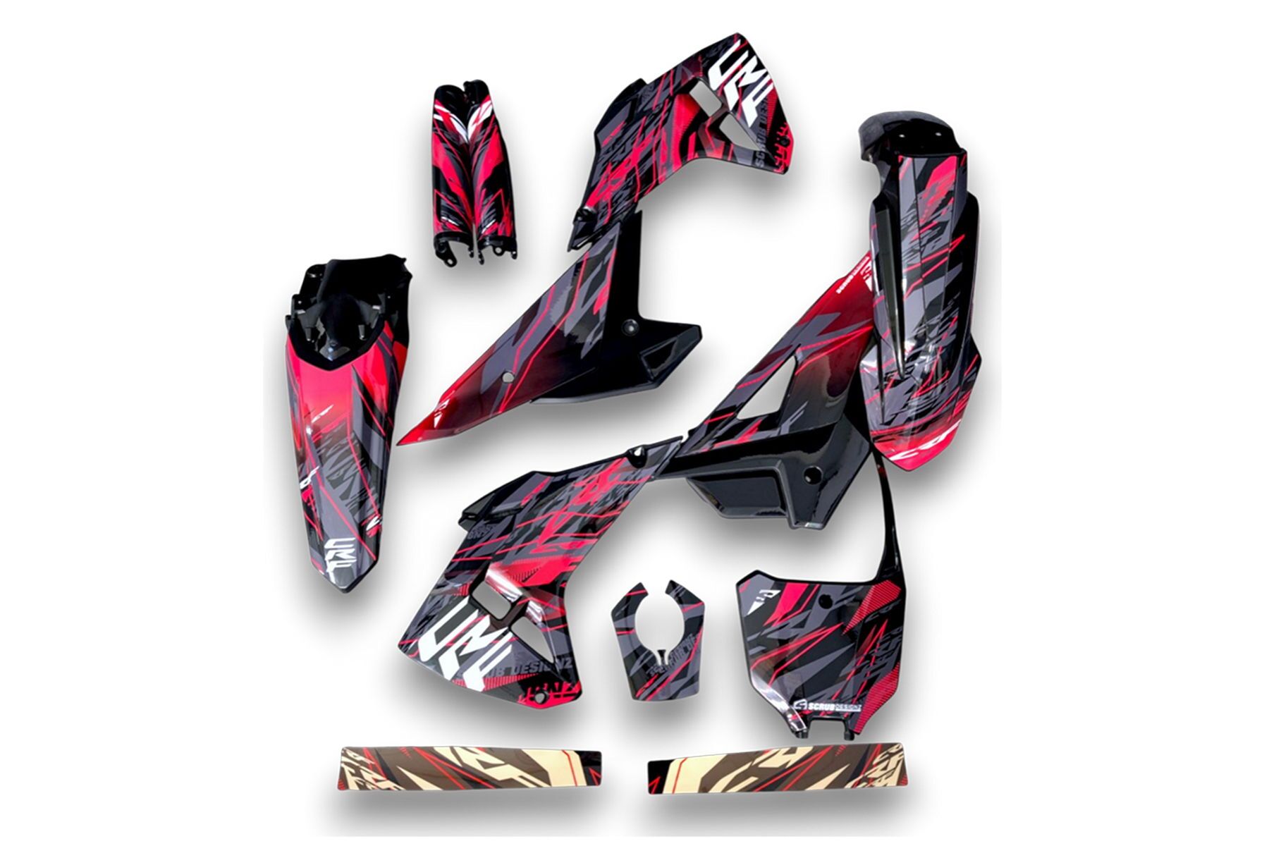 Dekor Honda Auf Plastiks Beklebt Fuer Mx Und Enduro Modelle 06
